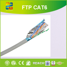 23AWG Conductor sólido Bc Cable Cat-6 FTP